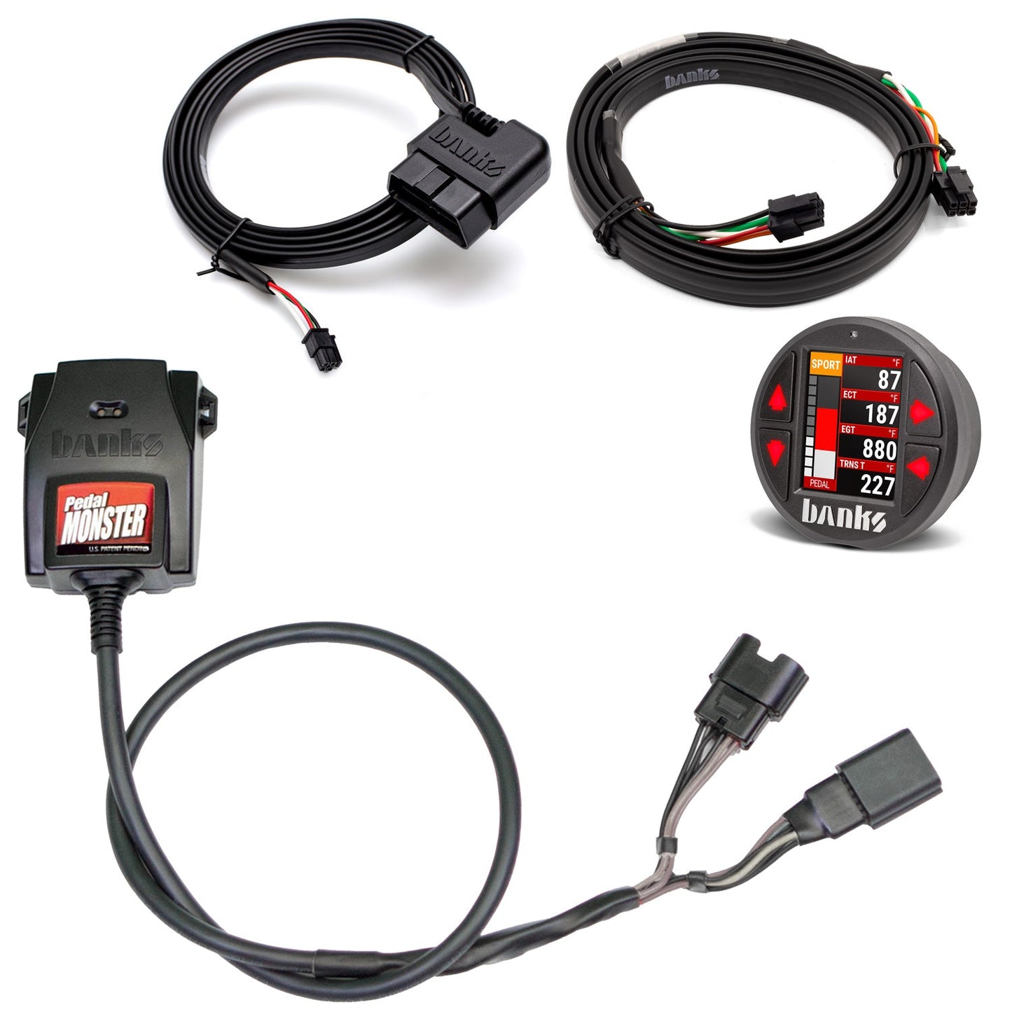 Banks Power Pedal Monster Kit Molex MX64 6-Way CONFIG 2 PM-03 w/iDash Pro 06-07 Chevy 2500/3500 64317-P