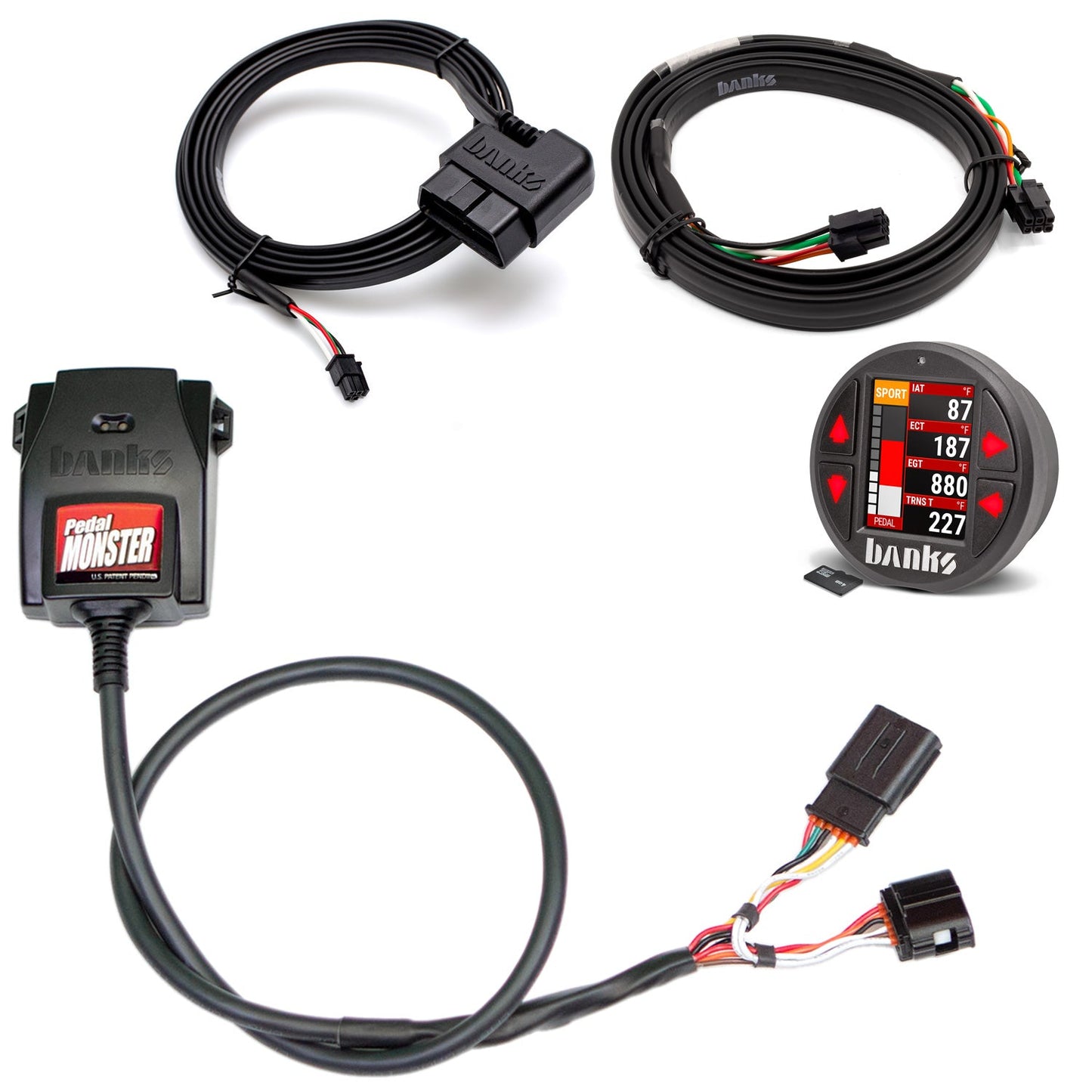 Banks Power Pedal Monster Kit Sumitomo TS 025 Sealed Series (Black) 6-Way With iDash Data Pro 64338-P