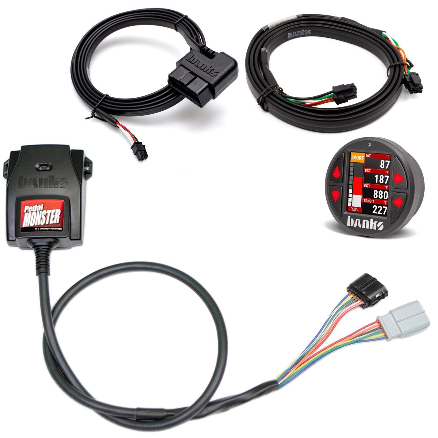 Banks Power Pedal Monster Kit Sumitomo TS 025 Sealed Series (Gray) 6-Way PM-07 With iDash Pro 64342-P