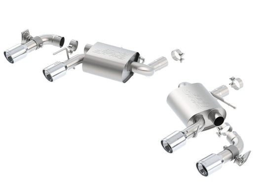FR SPORT Borla 16 Chevy Camaro SS 6.2L w/ Dual NPP S-Type Quad RD RL Tips Dual Exit Rear Section...