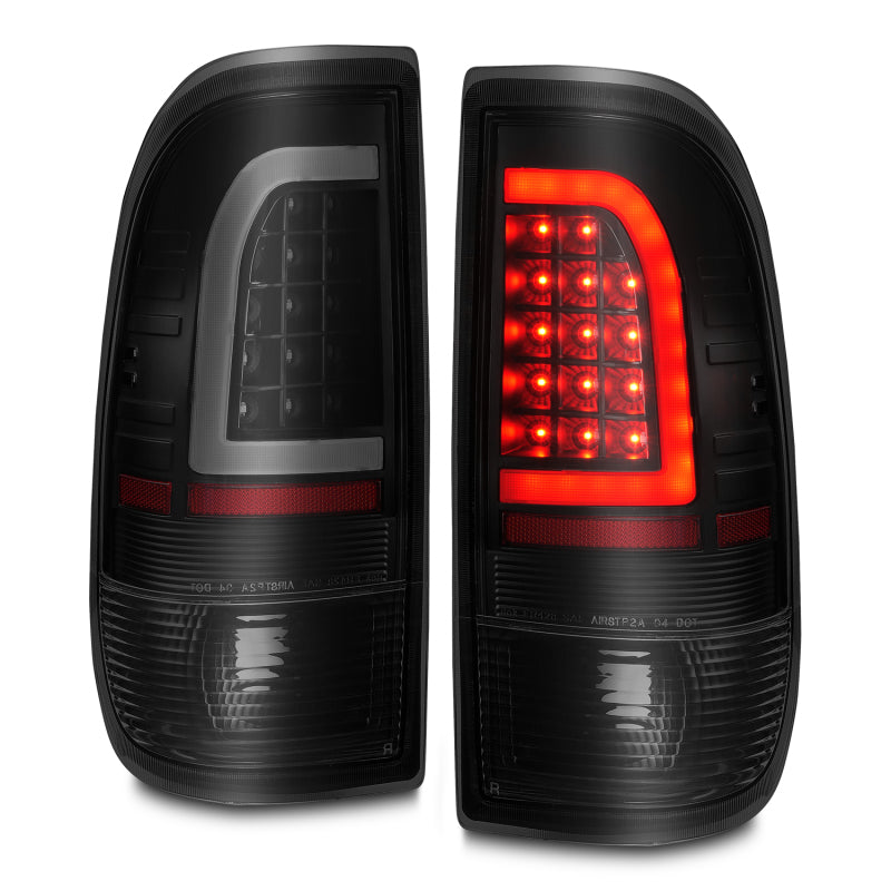 FR SPORT ANZO 1997-2003 Ford F-150 LED Tail Lights w/ Light Bar Black Housing Smoke Lens 311378 -...