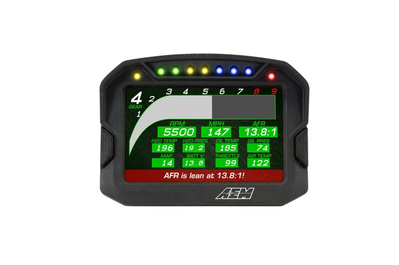 AEM CD-5G Carbon Digital Dash Display w/ Interal 10Hz GPS & Antenna 30-5602