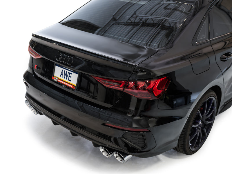 AWE Tuning AWE 22-24 Audi 8Y S3 Track Edition Exhaust  - Chrome Silver Tips 3020-42897