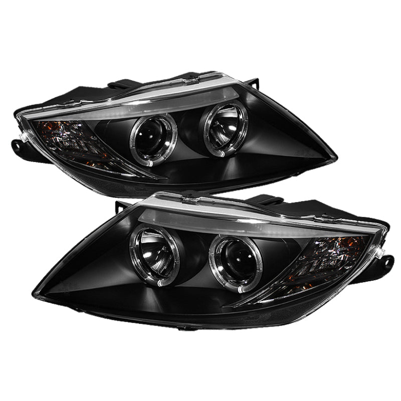 FR SPORT Spyder BMW Z4 03-08 Projector Headlights Xenon/HID Model Only - LED Halo Black...