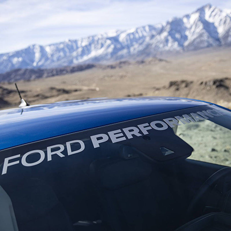 FR SPORT Ford Racing Ford Performance Ranger Windshield Banner - Silver M-1820-RGS - View 3