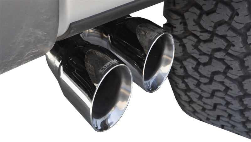 Corsa Performance 11-13 Ford F-150 Raptor 6.2L V8 Polished Sport Cat-Back Exhaust