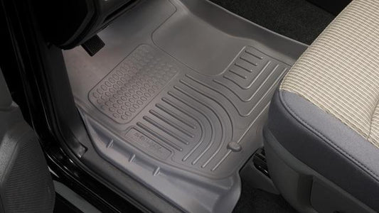 AAUSA Husky Liners 15-20 Cadillac Escalade Weatherbeater Front & 2nd Seat Floor Liners - Black Ribbed