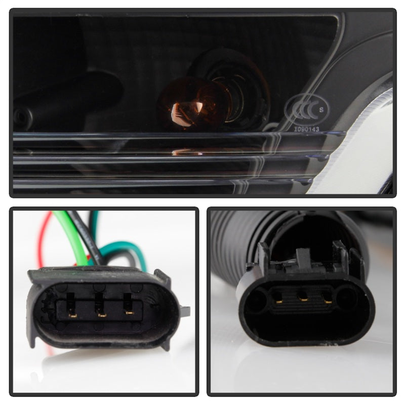 Spyder Ford F150 13-14 Xenon Model Only Light Bar Projector Headlights Black PRO-YD-FF15013PL-BK 5087591