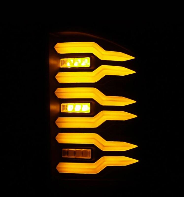 FR SPORT AlphaRex 07-14 Chevrolet Silverado 1500/2500HD/3500HD Luxx-Series LED Tail Lights Blk...