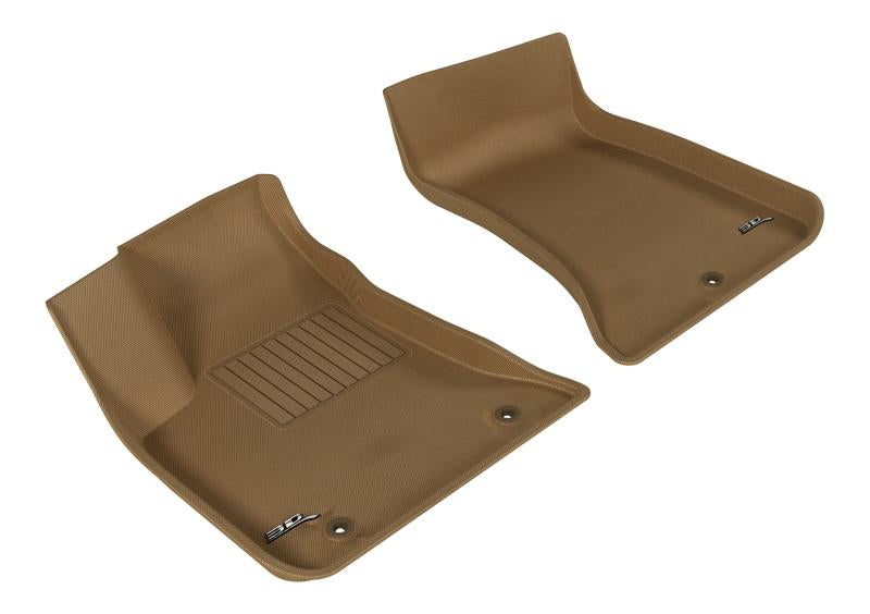 3D MAXpider 2011-2020 Dodge/Chrysler Charger Rwd/300/300C Rwd Kagu 1st Row Floormat - Tan L1DG01411502