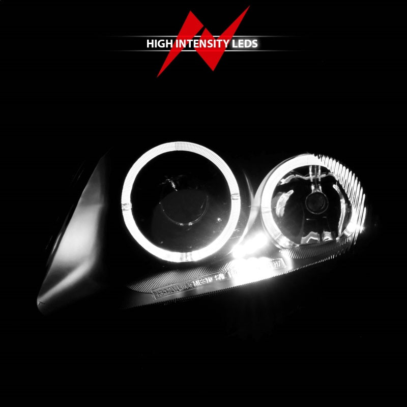 Anzo 2000-2005 Mitsubishi Eclipse Projector Headlights w/ Halo Black
