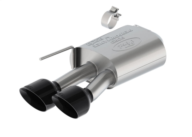 Ford Racing 2024 Mustang 5.0L Extreme Non-Active Cat-Back Exhaust w/Valance - Black Tip M-5200-M5EBV
