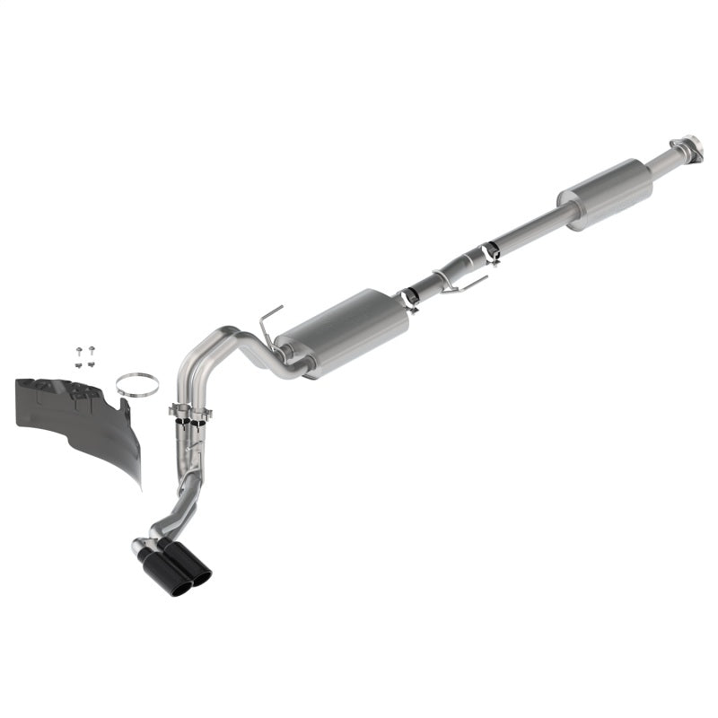 FR SPORT Ford Racing 21-22 F-150 2.7L/3.5L/5.0L Side Exit Touring Exhaust - Black Tips M-5200-FTBS