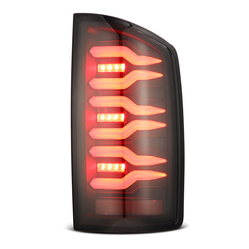 AlphaRex 02-06 Dodge Ram 1500/03-06 Dodge Ram 2500+3500 Luxx-Series LED Tail Lights (Pair) Black 641010 *Discontinued