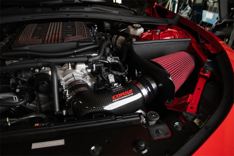 FR SPORT CORSA Performance Corsa 17-21 Chevrolet Camaro ZL1 Carbon Fiber Air Intake w/ DryTech 3D...