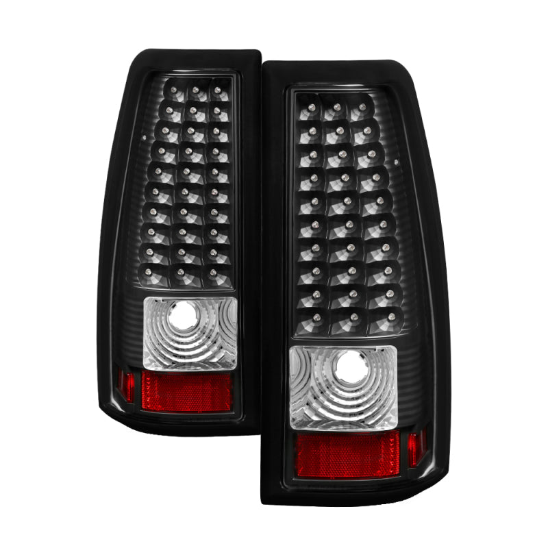 FR SPORT SPYDER Xtune Chevy Silverado 1500/2500/3500 99-02 LED Tail Lights Black...