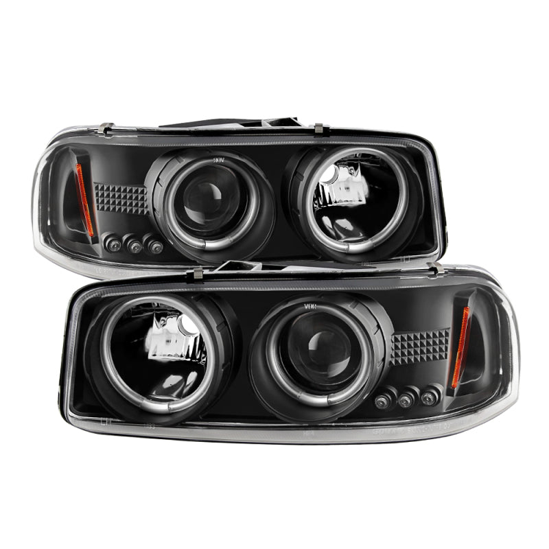 FR SPORT SPYDER GMC Sierra 1500/2500/3500 99-06 Projector Headlights CCFL Halo LED Black...