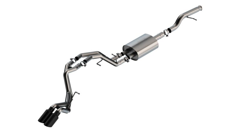 FR SPORT Borla 21-22 Chevrolet Tahoe 5.3L V8 AT 2/4WD S-type Cat-back Exhaust (Black Chrome)...