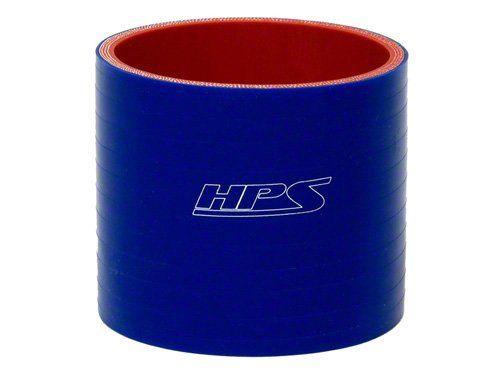 HPS 1-1/2" ID, 3" Length, Silicone Straight Coupler Hose, High Temp 4-ply Reinforced, 38mm ID, Blue