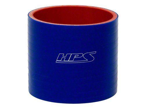 HPS 2-3/4" ID, 4" Length, Silicone Straight Coupler Hose, High Temp 4-ply Reinforced, 70mm ID, Blue