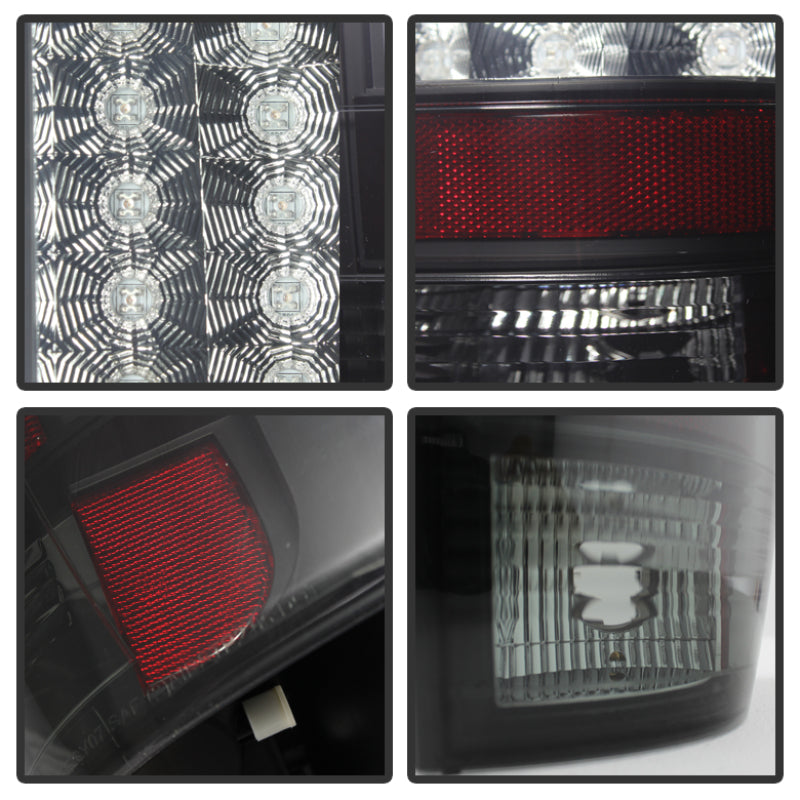 FR SPORT Spyder Chevy Suburban/GMC Yukon/Yukon Denali 07-14 LED Tail Lights Blk Smke...