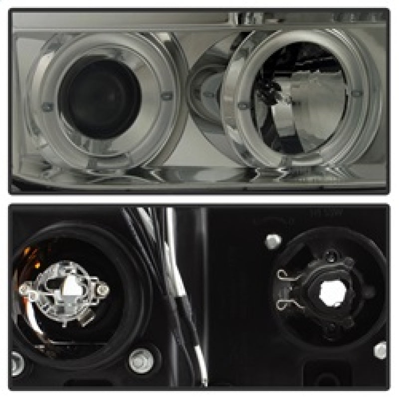 FR SPORT Spyder Toyota Tundra 07-13 Projector Headlights LED Halo LED Smke PRO-YD-TTU07-HL-SM...