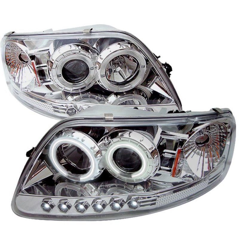 FR SPORT SPYDER Ford F150 97-03/Expedition 97-02 1PC Projector - CCFL Halo LED Chome...