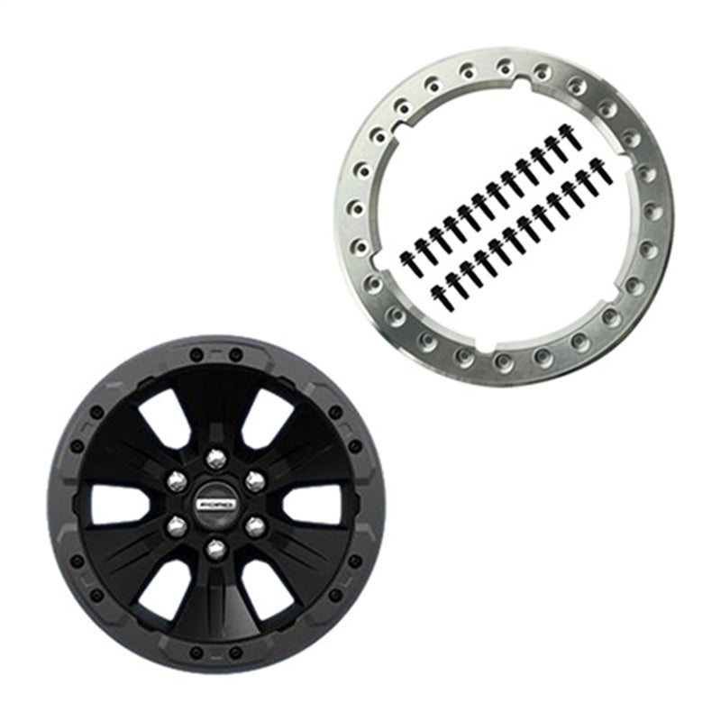 FR SPORT Ford Racing 2017 F-150 Raptor Bead-Lock Wheel Kit 17inx8.5in 6-lug 135mm Bolt Circle...