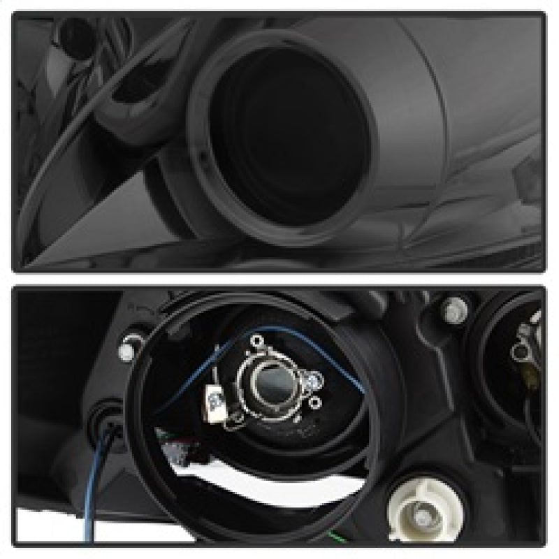 Spyder 11-14 Toyota Sienna Projector Headlights - DRL LED - Smoke PRO-YD-TSEN11-DRL-SM 5083999