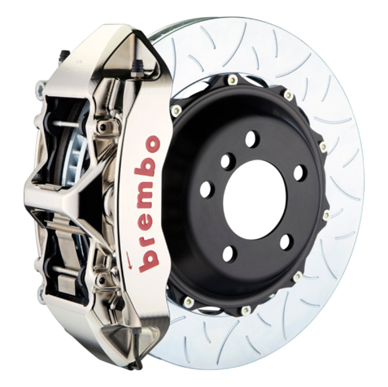 Brembo 07-12 335xi Front GTR BBK 6 Piston Billet 380x32 2pc Rotor Slotted Type3- Nickel 1M3.9046AR