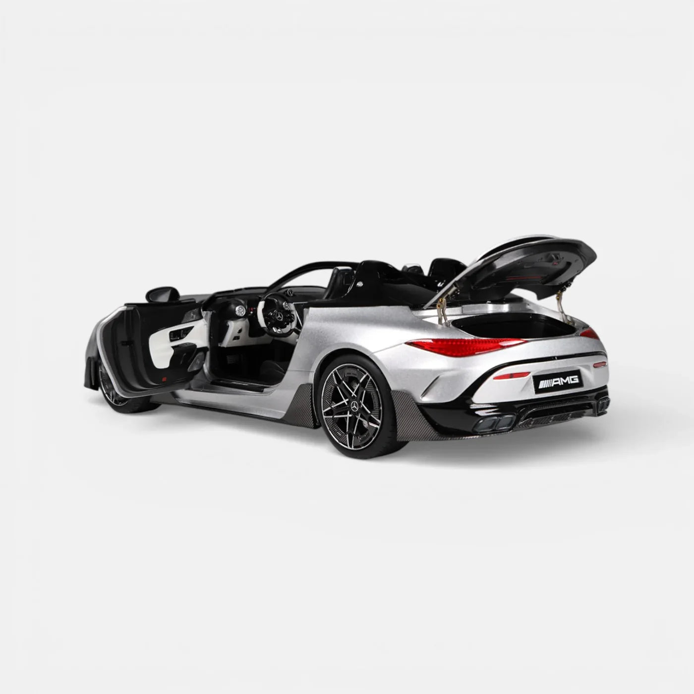 NZG 2025 Mercedes Benz AMG Purespeed SL63 Hightech Silver 1:18