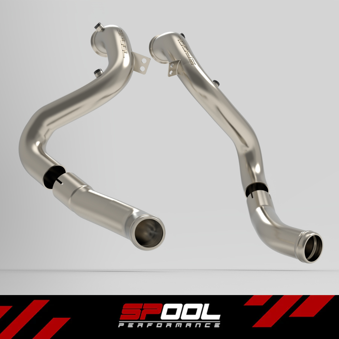 Spool AMG M177 C63 Downpipes [Upgraded Race Downpipes]