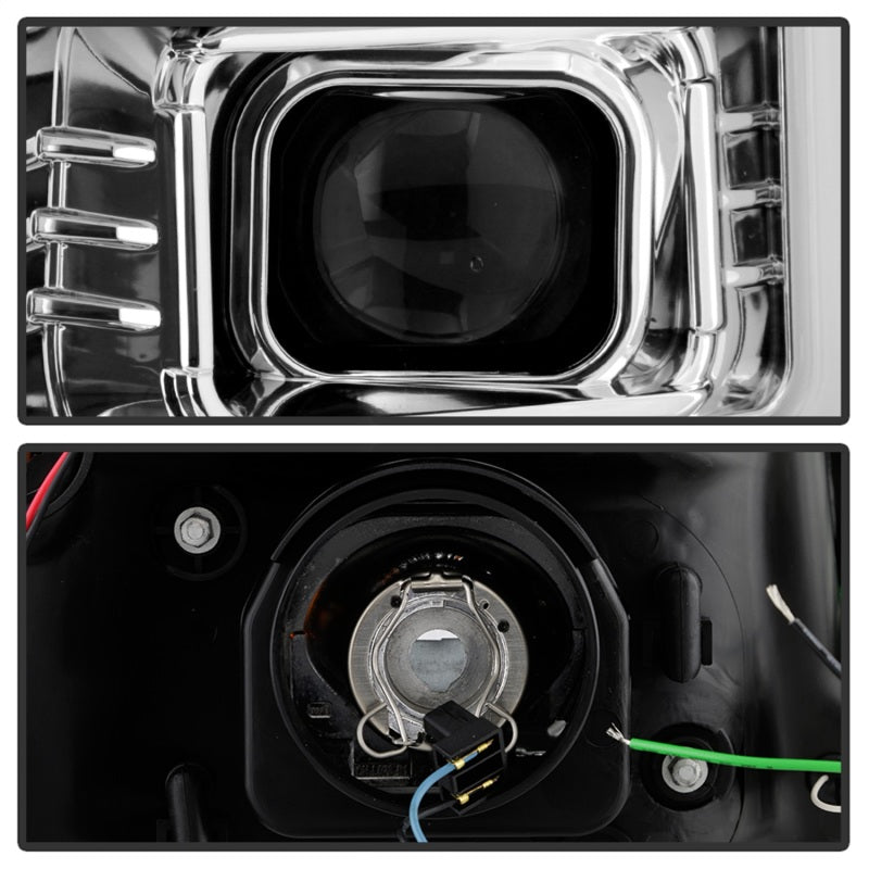 FR SPORT Spyder GMC Yukon 07-14/Denali 07-14 /XL 07-14 V2 Projector Headlights - Chrome...