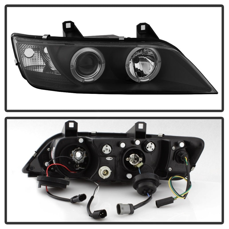 FR SPORT Spyder BMW Z3 96-02 Projector Headlights LED Halo Black High H1 Low H1...
