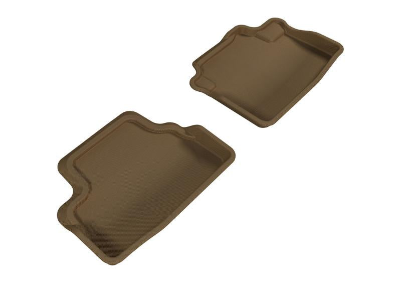 3D MAXpider 2008-2012 Honda Accord Coupe Kagu 2nd Row Floormats - Tan L1HD05921502