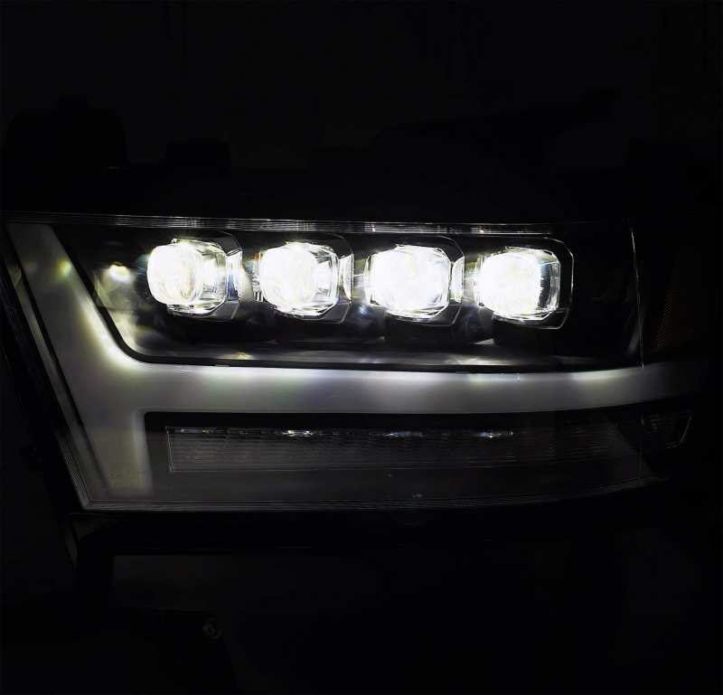 FR SPORT AlphaRex 19-20 Ram 1500HD NOVA LED Proj Headlight Plank Style Matte Blk w/Activ...