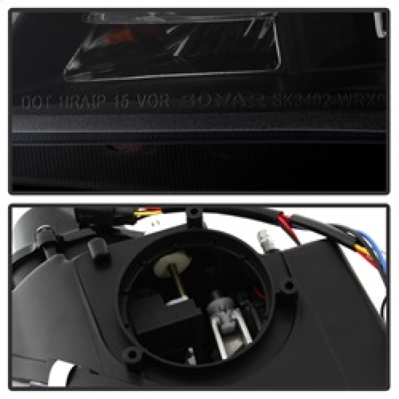 FR SPORT Spyder Subaru WRX 06-07 Projector Headlights - HID Model Only - Black...