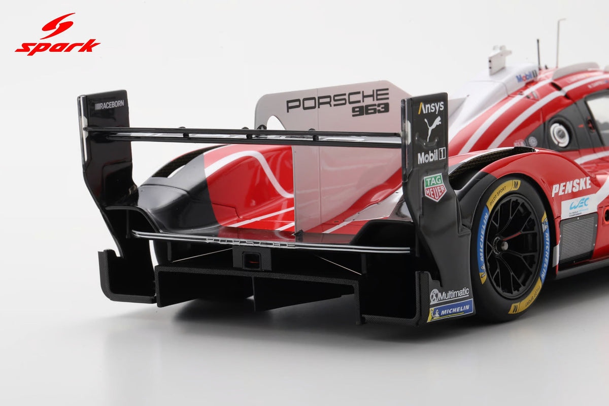 STM Diecast Spark Model Porsche 963 #6 Penske IMSA 2nd Le Mans 24hrs 2025 1:18 WITH DISPLAY - View 6