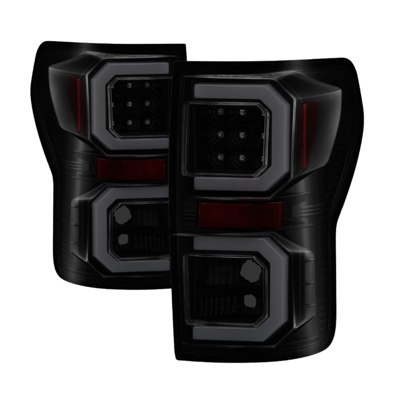 FR SPORT Spyder 07-13 Toyota Tundra V2 Light Bar LED Tail Lights - Smoke ALT-YD-TTU07V2-LB-BSM...