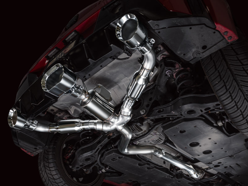 AWE Tuning AWE 23-24 Toyota GR Corolla Track Edition Catback Exhaust - Chrome Silver Tips 3020-52472