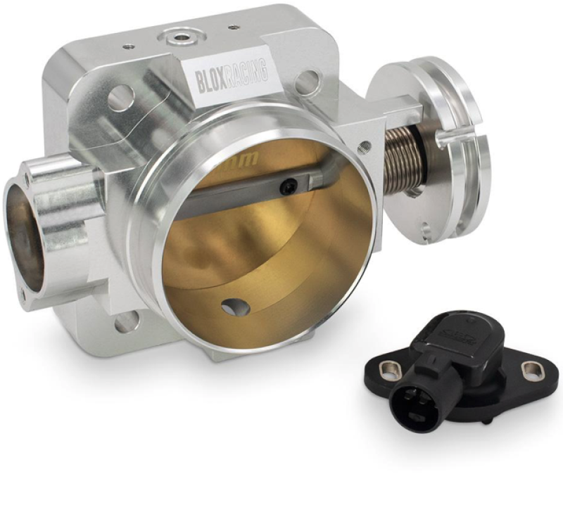 BLOX Racing Honda B/D/H/F Series Engines 76mm Silver Billet Throttle Body V2 BXIM-00205-SI-V2
