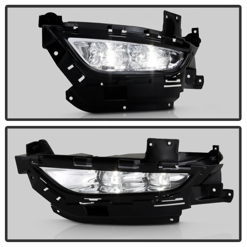 Spyder Chrysler 200 2015-2016 OEM Style Full LED Fog Lights W/Universal Switch- Clear 5086945