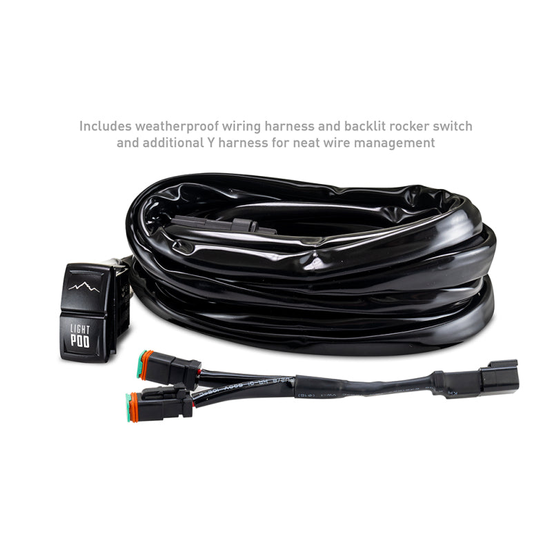 Borne Off-Road 21+ Bronco Light Pods 4pc Ditch 3x3 Flood BNLT-BR-21-DT4F