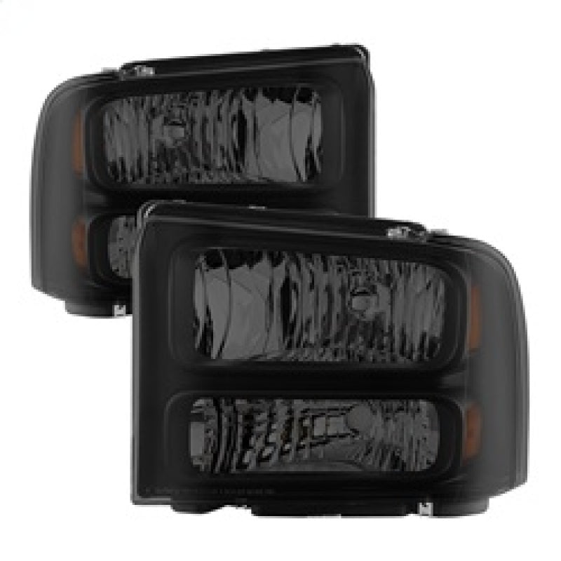 FR SPORT SPYDER Xtune Ford F250 F350 F450 Superduty Excursion 99-04 Headlights Black Smoked...