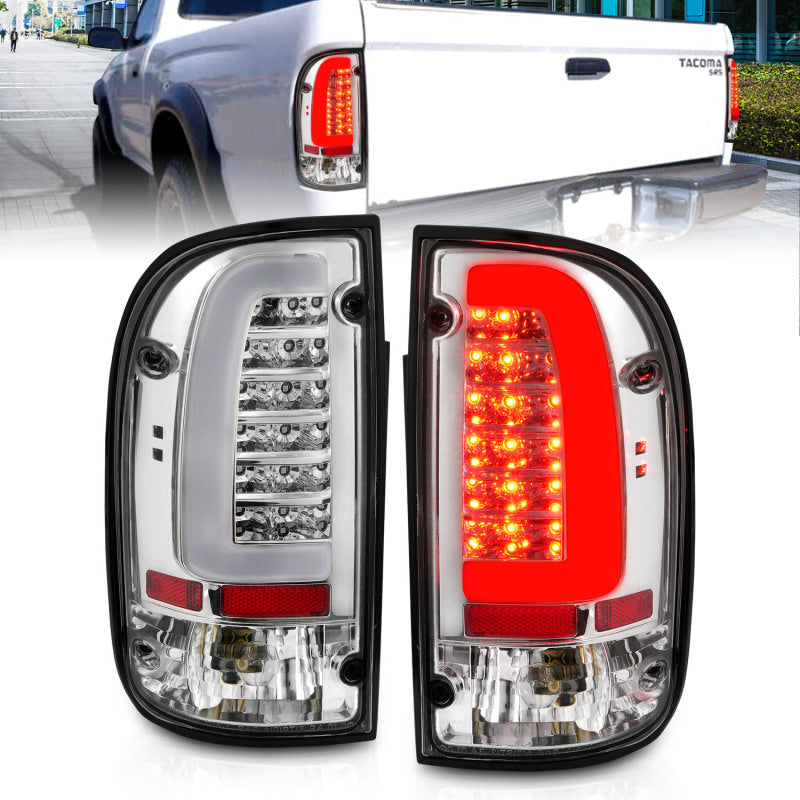 FR SPORT ANZO 1995-2004 Toyota Tacoma LED Taillights Chrome Housing Clear Lens (Pair) 311355
