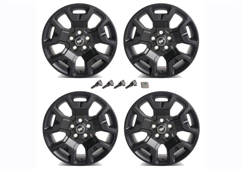 Ford Racing 2021+ Bronco Sport 17in Low Gloss Black Wheel Kit M-1007K-S17BSB