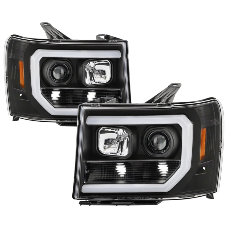 FR SPORT Spyder GMC Sierra 1500/2500/3500 07-13 Denali 08-13 LED Headlights Blk...