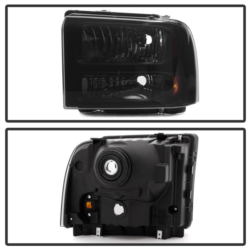 FR SPORT SPYDER Xtune Ford F250 F350 F450 Superduty Excursion 99-04 Headlights Black Smoked...