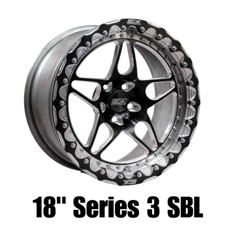 Belak Wheels Belak 18x9 / 6X135 BP / Tall Pad / Series 3 Wheel - Single Beadlock 18096135S35BS-SBL