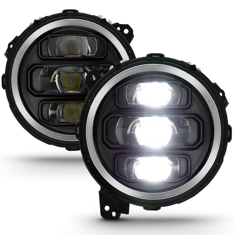 ANZO 2018-2019 Jeep Wrangler Full Led ProjectoráH.L Black 111466